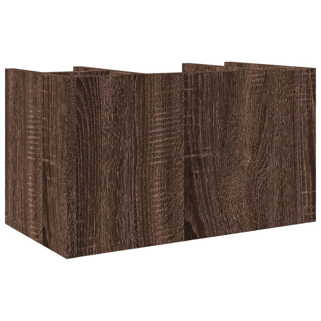 vidaXL Schreibtisch-Organizer Braun Eiche 44,5x24x25 cm Holzwerkstoff