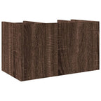 vidaXL Schreibtisch-Organizer Braun Eiche 44,5x24x25 cm Holzwerkstoff