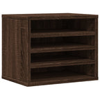 vidaXL Schreibtisch-Organizer Braun Eichen-Optik 36x26x29,5 cm