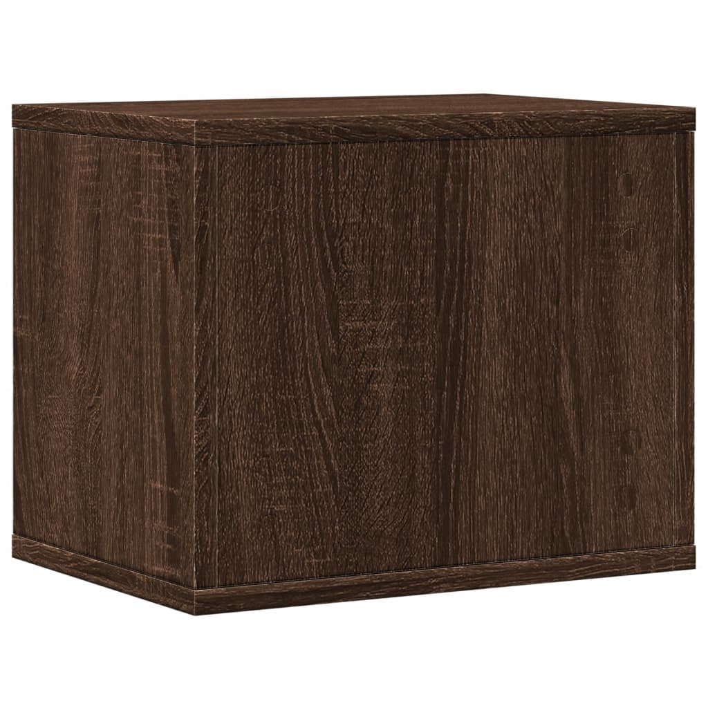 vidaXL Schreibtisch-Organizer Braun Eichen-Optik 36x26x29,5 cm