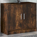 vidaXL Waschbeckenschrank Räuchereiche 63x29x55 cm Holzwerkstoff