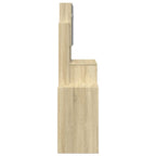 vidaXL Schminktisch mit Schrank Sonoma-Eiche 80x35x132 cm