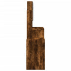 vidaXL Schminktisch mit Schrank Räuchereiche 80x35x132 cm