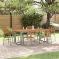 vidaXL Gartenstuhl 6 pcs Braun 56 x 57 x 87 cm Massivholz Akazie