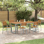 vidaXL Gartenstuhl 6 pcs Braun 56 x 57 x 87 cm Massivholz Akazie