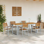 vidaXL Gartenstuhl 6 pcs Braun 56 x 57 x 87 cm Massivholz Akazie