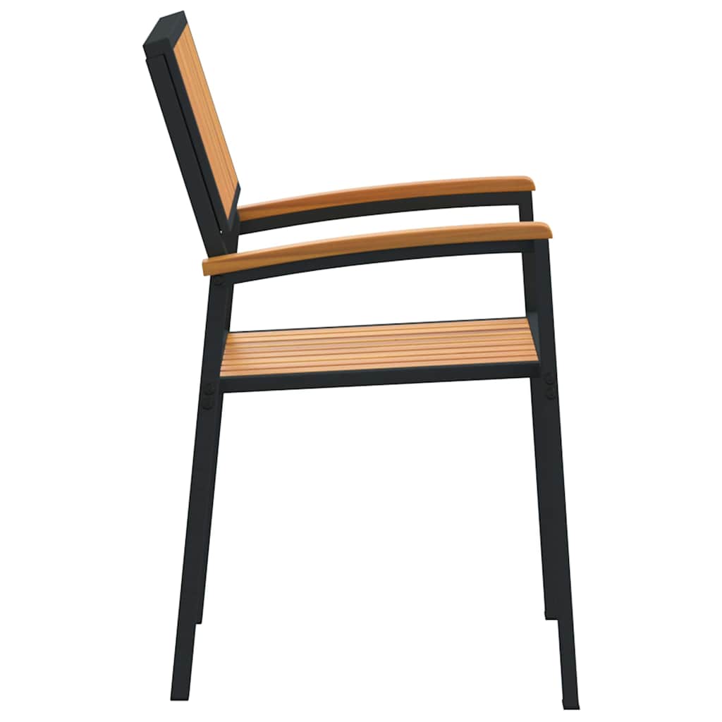 vidaXL Stapelstuhl 6 pcs Braun 56 x 57 x 87 cm Massivholz Akazie