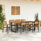 vidaXL Stapelstuhl 8 pcs Braun 56 x 57 x 87 cm Massivholz Akazie