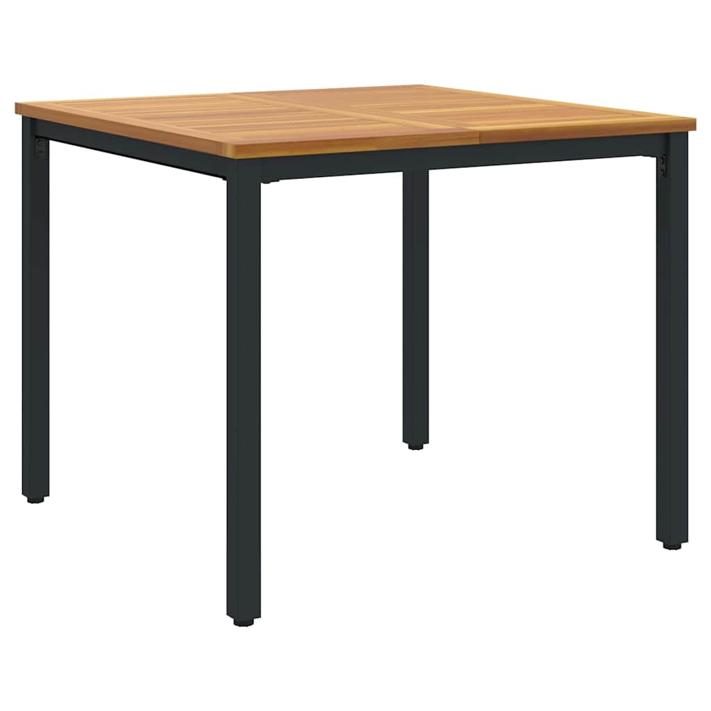 vidaXL Garten Essgruppe 3 pcs Schwarz Massivholz Akazie