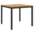 vidaXL Garten Essgruppe 3 pcs Schwarz Massivholz Akazie