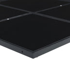vidaXL 5-tlg. Garten-Essgruppe mit Kissen Schwarz Poly Rattan