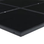 vidaXL 15-tlg. Garten-Essgruppe mit Kissen Schwarz Poly Rattan