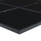 vidaXL 7-tlg. Garten-Essgruppe Schwarz Poly Rattan