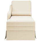 vidaXL Chaiselongue mit Nackenrolle und Rechter Armlehne Leinen