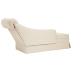 vidaXL Chaiselongue mit Nackenrolle und Rechter Armlehne Leinen