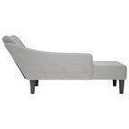 vidaXL Chaiselongue mit Rechter Armlehne Wolkengrau Stoff