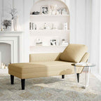 vidaXL Chaiselongue mit Kissen Graugrün Cordstoff