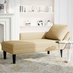 vidaXL Chaiselongue mit Kissen Graugrün Cordstoff