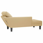 vidaXL Chaiselongue mit Kissen Graugrün Cordstoff