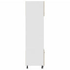 vidaXL Mikrowellenumbauschrank Lyon Sonoma-Eiche 60x57x207 cm Holzwerkstoff