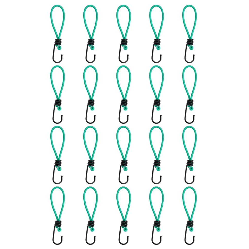 vidaXL Spanngummis mit Haken 20 Stk. 15 cm