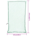 vidaXL Anhängernetz mit Gummiseil Grün 2,1x1,25 m PP