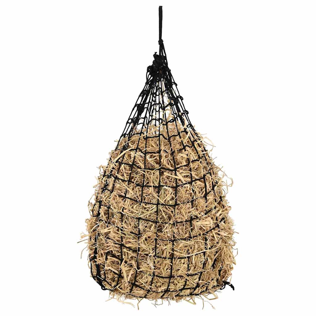 vidaXL Heunetze 2 Stk. Rund Schwarz 75x50 cm PP