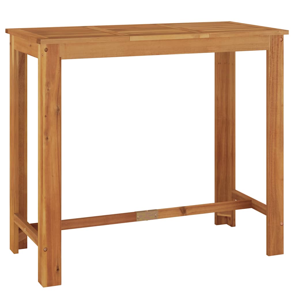 vidaXL 7-tlg. Gartenbar-Set Schwarz Massivholz Akazie und Poly Rattan