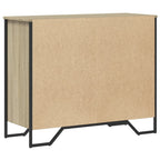 vidaXL Kommode Sonoma-Eiche 91x35,5x74,5 cm Holzwerkstoff