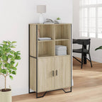 vidaXL Highboard Sonoma-Eiche 79,5x35,5x137,5 cm Holzwerkstoff
