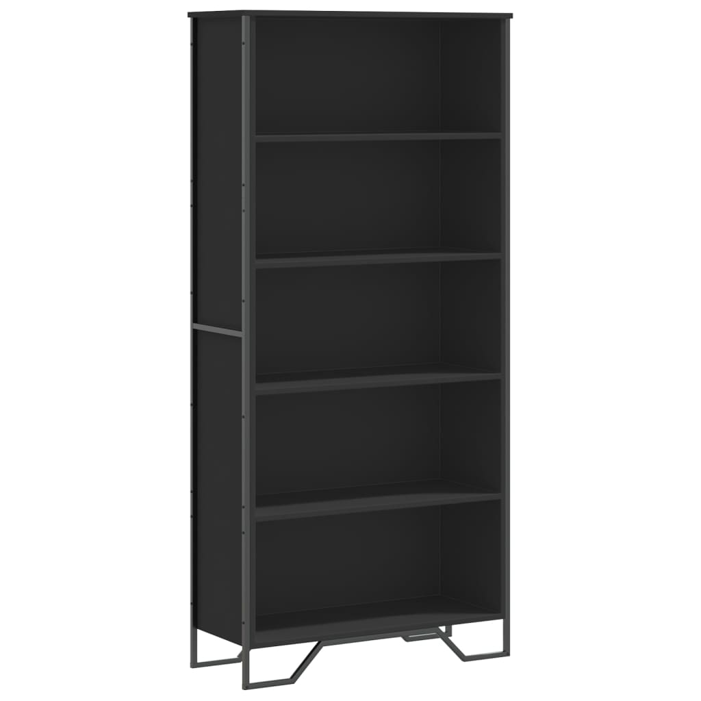vidaXL Bücherregal Schwarz 80x31x169 cm Holzwerkstoff