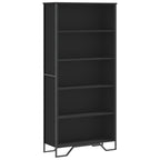 vidaXL Bücherregal Schwarz 80x31x169 cm Holzwerkstoff