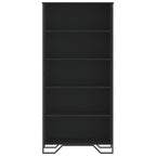 vidaXL Bücherregal Schwarz 80x31x169 cm Holzwerkstoff