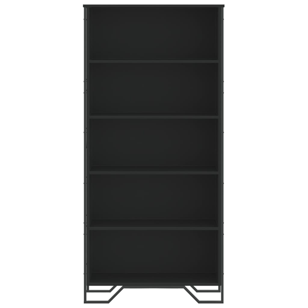 vidaXL Bücherregal Schwarz 80x31x169 cm Holzwerkstoff