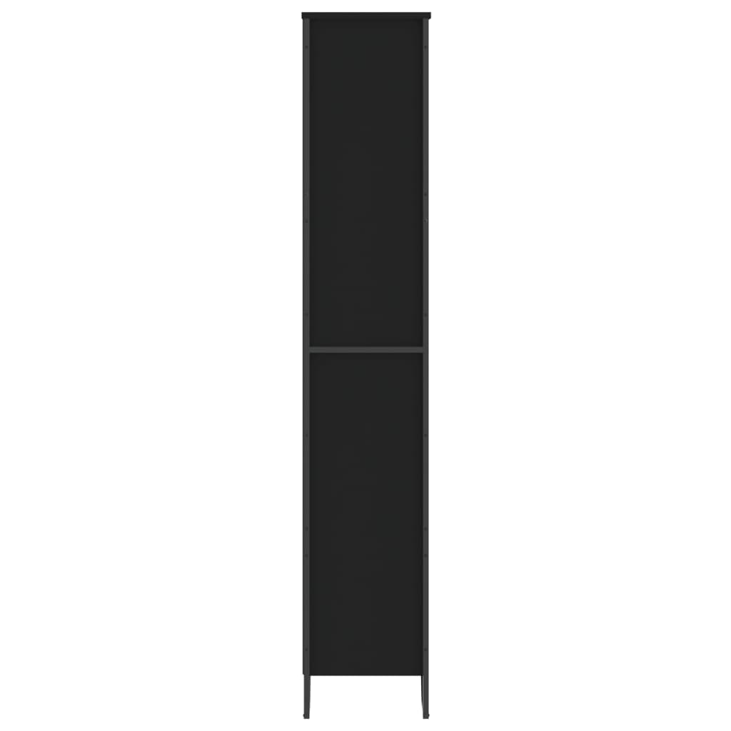 vidaXL Bücherregal Schwarz 80x31x169 cm Holzwerkstoff