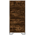 vidaXL Bücherregal Räuchereiche 80x31x169 cm Holzwerkstoff