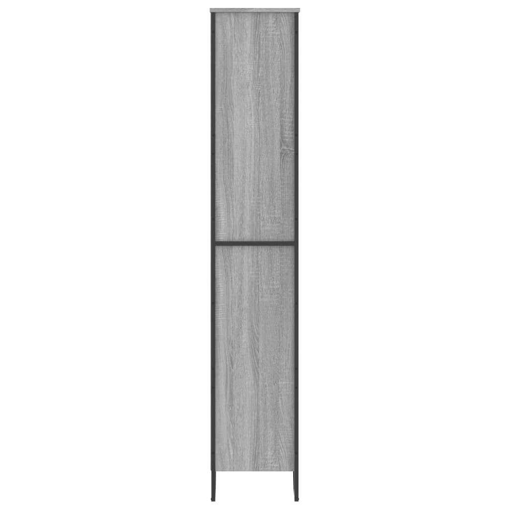 vidaXL Bücherregal Grau Sonoma 80x31x169 cm Holzwerkstoff