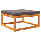 vidaXL 10-tlg. Gartensofa-Set mit Kissen Holz Akazie & Seil