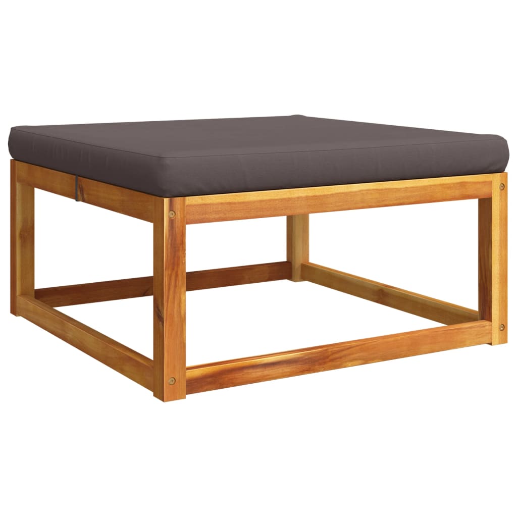 vidaXL 11-tlg. Gartensofa-Set mit Kissen Holz Akazie & Seil