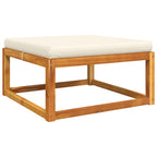 vidaXL 5-tlg. Gartensofa-Set mit Kissen Holz Akazie & Rattan