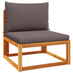 vidaXL 8-tlg. Gartensofa-Set mit Kissen Holz Akazie & Rattan