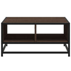 vidaXL Couchtisch Braun Eiche 60,5x60,5x30 cm Holzwerkstoff und Metall