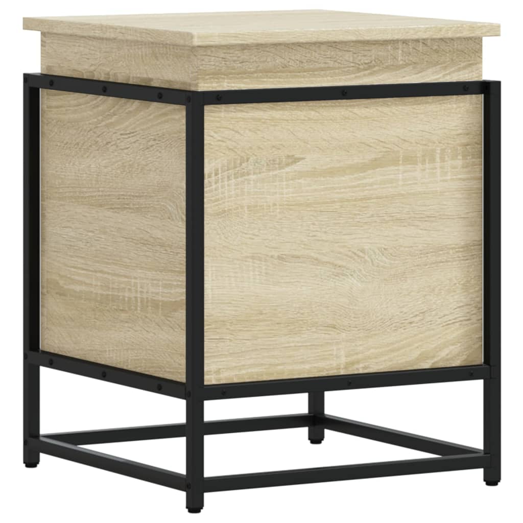 vidaXL Aufbewahrungsbox mit Deckel Sonoma 40x40x51,5 cm Holzwerkstoff