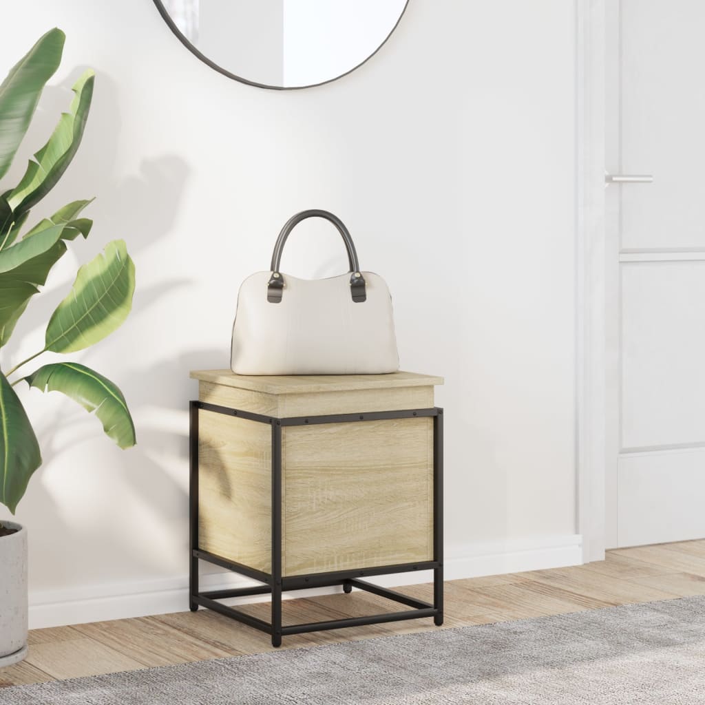 vidaXL Aufbewahrungsbox mit Deckel Sonoma 40x40x51,5 cm Holzwerkstoff
