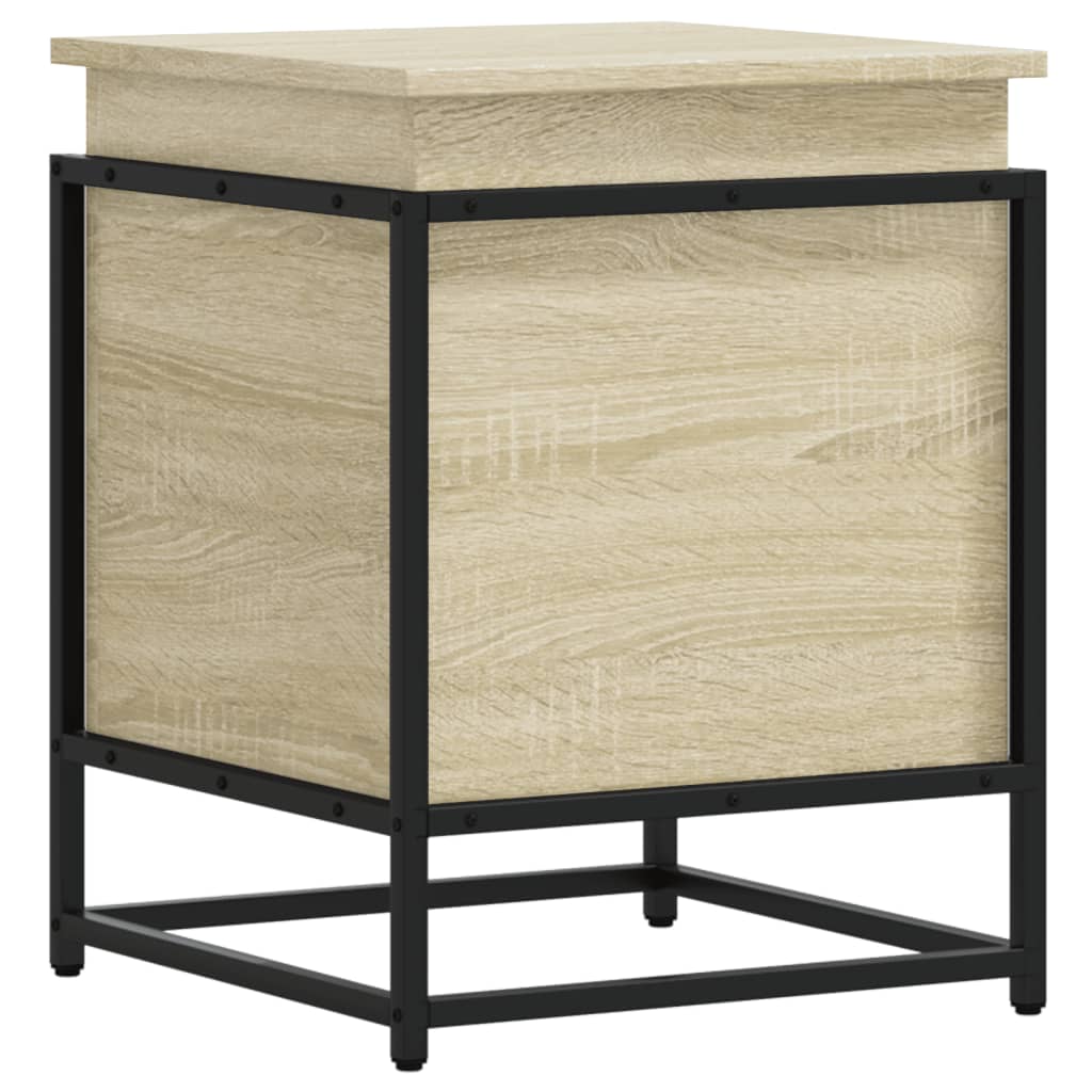 vidaXL Aufbewahrungsbox mit Deckel Sonoma 40x40x51,5 cm Holzwerkstoff