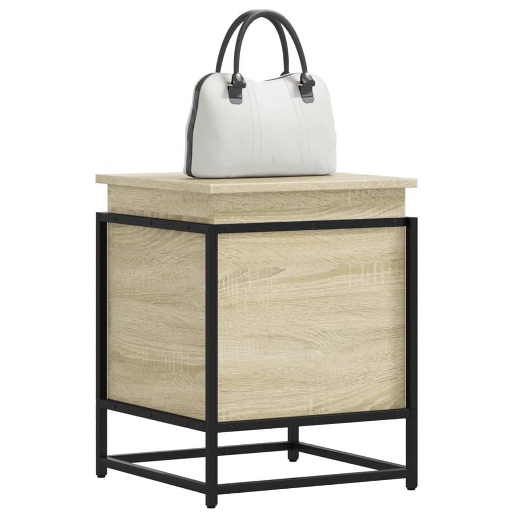vidaXL Aufbewahrungsbox mit Deckel Sonoma 40x40x51,5 cm Holzwerkstoff