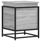 vidaXL Aufbewahrungsbox mit Deckel Grau Sonoma 40x40x51,5 cm