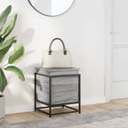 vidaXL Aufbewahrungsbox mit Deckel Grau Sonoma 40x40x51,5 cm