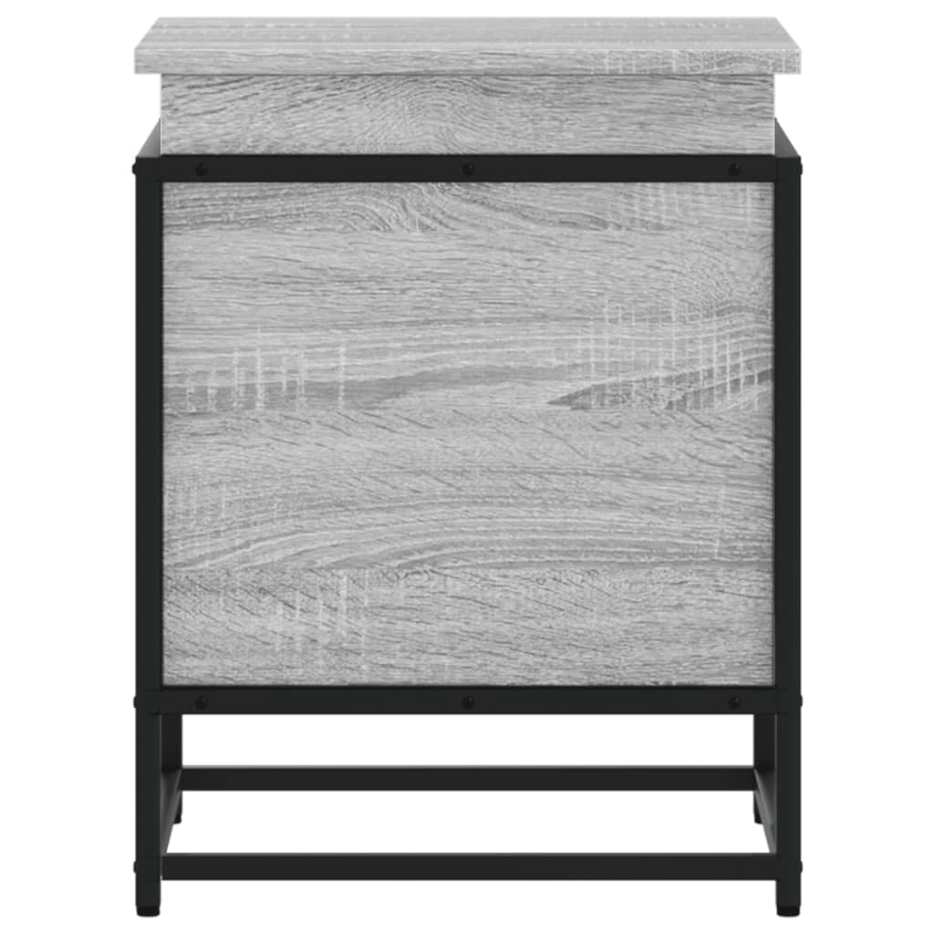 vidaXL Aufbewahrungsbox mit Deckel Grau Sonoma 40x40x51,5 cm