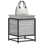vidaXL Aufbewahrungsbox mit Deckel Grau Sonoma 40x40x51,5 cm